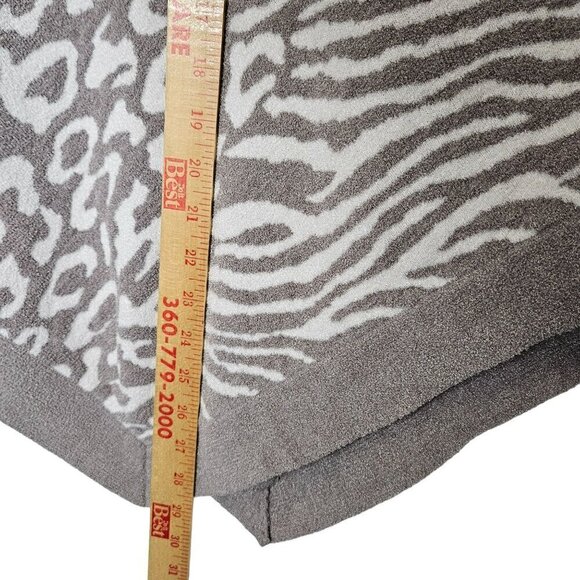 Barefoot Dreams CozyChic Ultra Lite Animal Print Poncho Pull Over Soft Plush OS - Picture 8 of 9